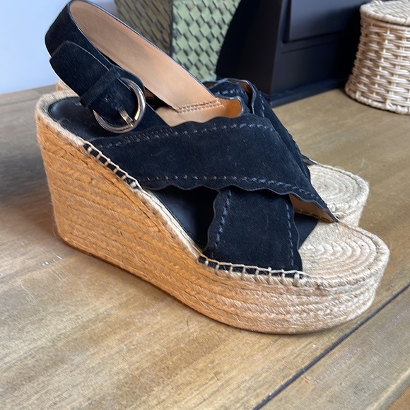 NEW MARC FISHER LETHER WEDGES - Picture 6 of 9